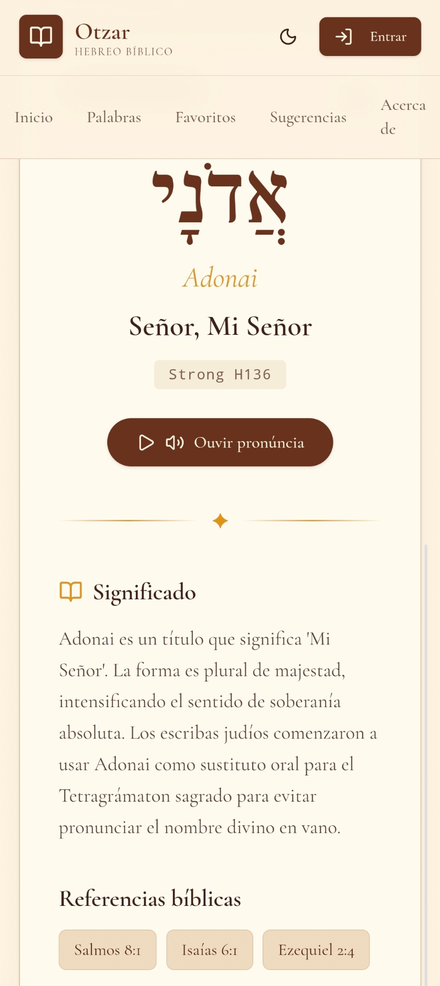 App Otzar en el móvil